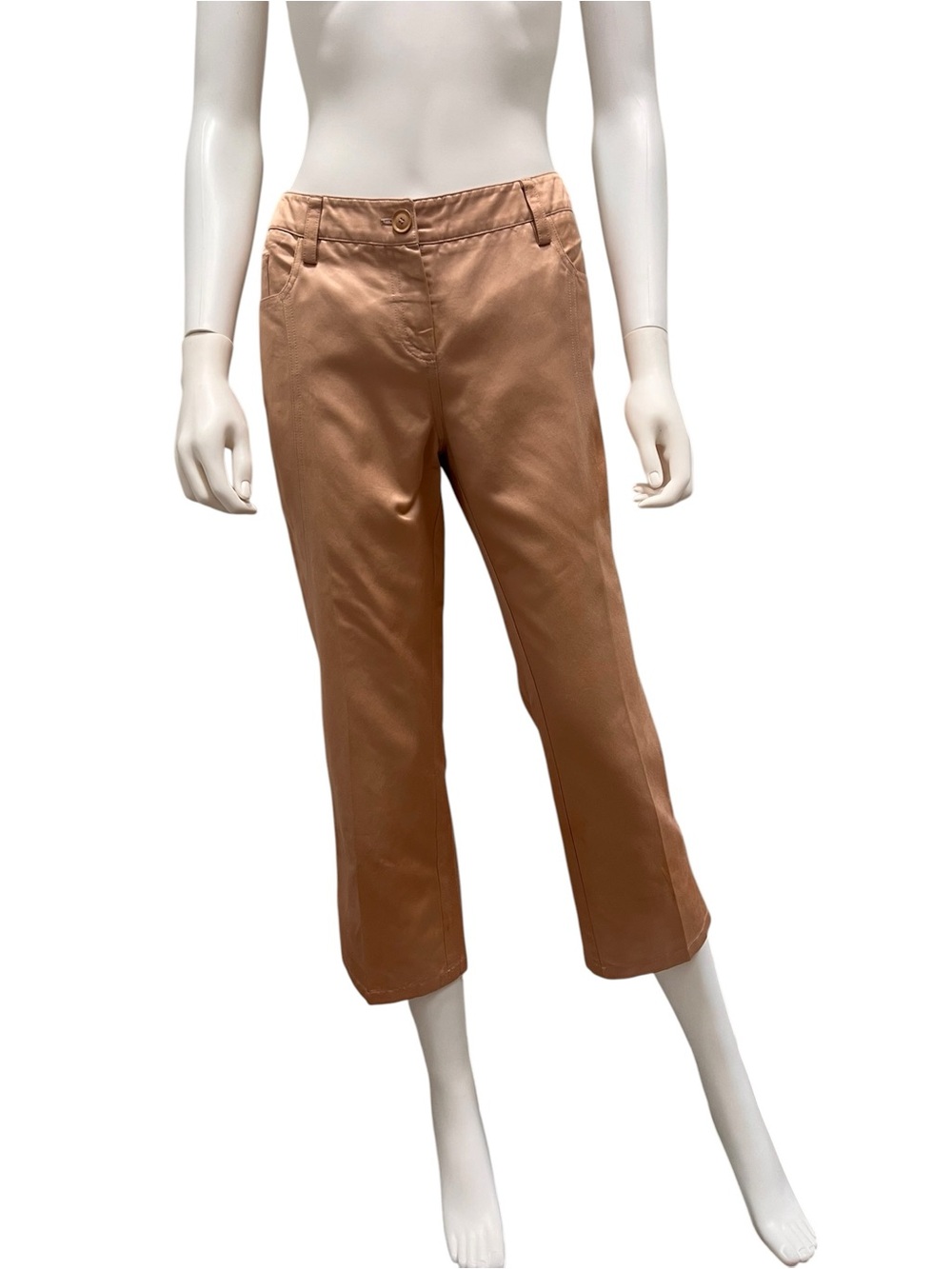 Christian Dior John Galliano Women's Capri Straight-Leg Pants. Sz S. Low rise.